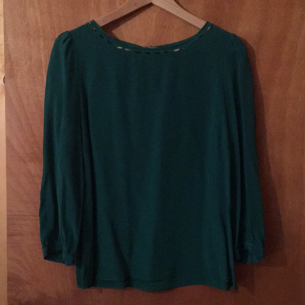 JCrew 3/4 sleeve silk blouse